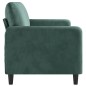vidaXL Sofá de 3 plazas terciopelo verde oscuro 180 cm vidaXL Sofá de 3 plazas terciopelo verde oscuro 180 cm