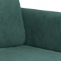 vidaXL Sofá de 3 plazas terciopelo verde oscuro 180 cm vidaXL Sofá de 3 plazas terciopelo verde oscuro 180 cm