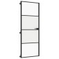 vidaXL Puerta interior delgada negra vidrio y aluminio 76x201,5 cm vidaXL Puerta interior delgada negra vidrio y aluminio 76x201,5 cm