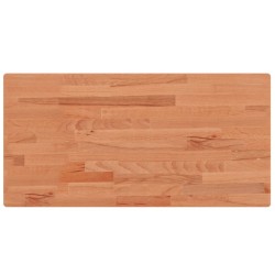 vidaXL Encimera de baño madera maciza de haya 100x50x1,5 cm