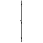 vidaXL Puerta interior delgada negra vidrio y aluminio 93x201,5 cm