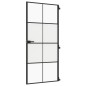 vidaXL Puerta interior delgada negra vidrio y aluminio 93x201,5 cm vidaXL Puerta interior delgada negra vidrio y aluminio 93x201,5 cm