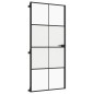 vidaXL Puerta interior delgada negra vidrio y aluminio 93x201,5 cm vidaXL Puerta interior delgada negra vidrio y aluminio 93x201,5 cm
