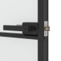 vidaXL Puerta interior delgada negra vidrio y aluminio 93x201,5 cm vidaXL Puerta interior delgada negra vidrio y aluminio 93x201,5 cm