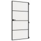 vidaXL Puerta interior delgada negra vidrio y aluminio 102,5x201,5 cm vidaXL Puerta interior delgada negra vidrio y aluminio 102,5x201,5 cm