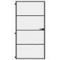 vidaXL Puerta interior delgada negra vidrio y aluminio 102,5x201,5 cm vidaXL Puerta interior delgada negra vidrio y aluminio 102,5x201,5 cm