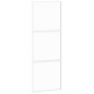 vidaXL Puerta corredera vidrio templado y aluminio blanca 76x205 cm vidaXL Puerta corredera vidrio templado y aluminio blanca 76x205 cm