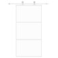 vidaXL Puerta corredera vidrio templado y aluminio blanca 102,5x205 cm vidaXL Puerta corredera vidrio templado y aluminio blanca 102,5x205 cm