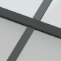 vidaXL Puerta corredera vidrio templado y aluminio negra 76x205 cm vidaXL Puerta corredera vidrio templado y aluminio negra 76x205 cm