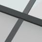 vidaXL Puerta corredera vidrio templado y aluminio negra 102,5x205 cm vidaXL Puerta corredera vidrio templado y aluminio negra 102,5x205 cm