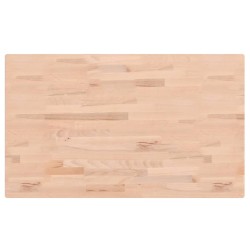 vidaXL Encimera de baño madera maciza de haya 100x60x1,5 cm