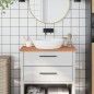 vidaXL Encimera de baño madera maciza de haya 80x40x2,5 cm vidaXL Encimera de baño madera maciza de haya 80x40x2,5 cm