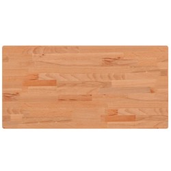 vidaXL Encimera de baño madera maciza de haya 80x40x2,5 cm