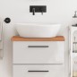 vidaXL Encimera de baño madera maciza de haya 60x40x2,5 cm vidaXL Encimera de baño madera maciza de haya 60x40x2,5 cm