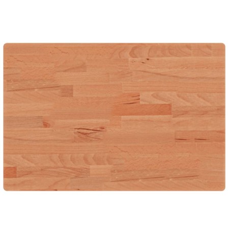 vidaXL Encimera de baño madera maciza de haya 60x40x2,5 cm
