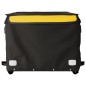 vidaXL Remolque para bicicleta hierro negro y amarillo 45 kg vidaXL Remolque para bicicleta hierro negro y amarillo 45 kg