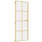 vidaXL Puerta de interior dorada vidrio templado y aluminio 76x201,5cm vidaXL Puerta de interior dorada vidrio templado y aluminio 76x201,5cm