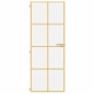 vidaXL Puerta de interior dorada vidrio templado y aluminio 76x201,5cm vidaXL Puerta de interior dorada vidrio templado y aluminio 76x201,5cm