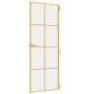 vidaXL Puerta de interior dorada vidrio templado y aluminio 76x201,5cm vidaXL Puerta de interior dorada vidrio templado y aluminio 76x201,5cm