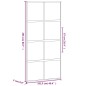 vidaXL Puerta corredera vidrio templado y aluminio negra 102,5x205 cm vidaXL Puerta corredera vidrio templado y aluminio negra 102,5x205 cm