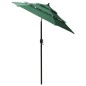 vidaXL Sombrilla de 3 niveles con poste de aluminio verde 2 m vidaXL Sombrilla de 3 niveles con poste de aluminio verde 2 m
