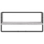 vidaXL Estante de pared con barra gris Sonoma 65x25x30 cm vidaXL Estante de pared con barra gris Sonoma 65x25x30 cm