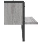 vidaXL Estante de pared con barra gris Sonoma 65x25x30 cm vidaXL Estante de pared con barra gris Sonoma 65x25x30 cm