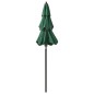 vidaXL Sombrilla de 3 niveles con poste de aluminio verde 2 m vidaXL Sombrilla de 3 niveles con poste de aluminio verde 2 m