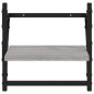 vidaXL Estantes pared con barras 4 pzas madera ingeniería gris Sonoma vidaXL Estantes pared con barras 4 pzas madera ingeniería gris Sonoma