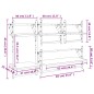 vidaXL Estantes pared con barras 4 pzas madera ingeniería gris Sonoma vidaXL Estantes pared con barras 4 pzas madera ingeniería gris Sonoma