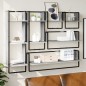 vidaXL Estantes pared con barras 6 pzas madera ingeniería gris Sonoma vidaXL Estantes pared con barras 6 pzas madera ingeniería gris Sonoma