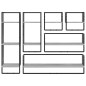 vidaXL Estantes pared con barras 6 pzas madera ingeniería gris Sonoma vidaXL Estantes pared con barras 6 pzas madera ingeniería gris Sonoma