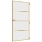vidaXL Puerta interior dorada vidrio templado aluminio 102,5x201,5 cm vidaXL Puerta interior dorada vidrio templado aluminio 102,5x201,5 cm