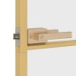 vidaXL Puerta interior dorada vidrio templado aluminio 102,5x201,5 cm vidaXL Puerta interior dorada vidrio templado aluminio 102,5x201,5 cm