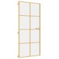 vidaXL Puerta de interior dorada vidrio templado y aluminio 93x201,5cm vidaXL Puerta de interior dorada vidrio templado y aluminio 93x201,5cm