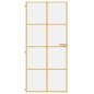 vidaXL Puerta de interior dorada vidrio templado y aluminio 93x201,5cm vidaXL Puerta de interior dorada vidrio templado y aluminio 93x201,5cm