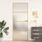 vidaXL Puerta de interior dorada vidrio templado y aluminio 83x201,5cm vidaXL Puerta de interior dorada vidrio templado y aluminio 83x201,5cm