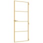 vidaXL Puerta de interior dorada vidrio templado y aluminio 83x201,5cm vidaXL Puerta de interior dorada vidrio templado y aluminio 83x201,5cm
