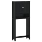 vidaXL Mueble para lavadora BERG madera maciza negro 76x27x164,5 cm vidaXL Mueble para lavadora BERG madera maciza negro 76x27x164,5 cm