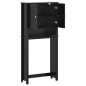 vidaXL Mueble para lavadora BERG madera maciza negro 76x27x164,5 cm vidaXL Mueble para lavadora BERG madera maciza negro 76x27x164,5 cm