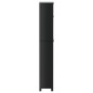 vidaXL Mueble para lavadora BERG madera maciza negro 76x27x164,5 cm vidaXL Mueble para lavadora BERG madera maciza negro 76x27x164,5 cm