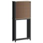 vidaXL Mueble para lavadora BERG madera maciza negro 76x27x164,5 cm vidaXL Mueble para lavadora BERG madera maciza negro 76x27x164,5 cm