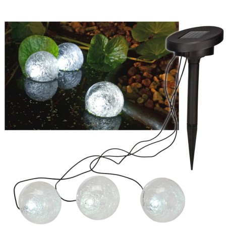  HI Lámpara solar LED flotante para estanque 9 cm