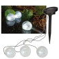  HI Lámpara solar LED flotante para estanque 9 cm