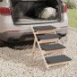 vidaXL Escalera para perros madera maciza de abeto gris 105x47 cm vidaXL Escalera para perros madera maciza de abeto gris 105x47 cm