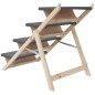 vidaXL Escalera para perros madera maciza de abeto gris 105x47 cm vidaXL Escalera para perros madera maciza de abeto gris 105x47 cm