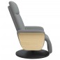 vidaXL Sillón reclinable de masaje con reposapiés tela gris claro vidaXL Sillón reclinable de masaje con reposapiés tela gris claro