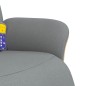 vidaXL Sillón reclinable de masaje con reposapiés tela gris claro vidaXL Sillón reclinable de masaje con reposapiés tela gris claro