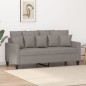 vidaXL Sofá de 2 plazas de tela gris taupé 140 cm vidaXL Sofá de 2 plazas de tela gris taupé 140 cm