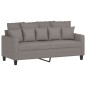 vidaXL Sofá de 2 plazas de tela gris taupé 140 cm vidaXL Sofá de 2 plazas de tela gris taupé 140 cm